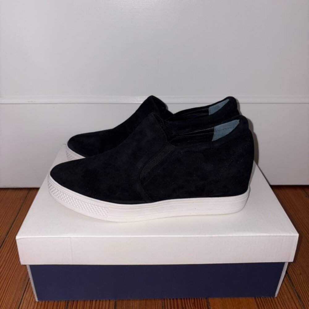 Caslon Black Suede Wedge Slipons/Sneakers - Picture 4 of 14